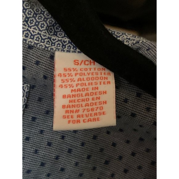 Michael Brandon Button Up Flip Cuff Dress Shirt Mens Small - Picture 6 of 6